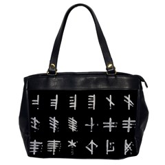 Ogham Rune Set Complete Inverted Oversize Office Handbag by WetdryvacsLair