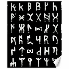 Macromannic Runes Collected Inverted Canvas 16  X 20 