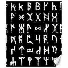Macromannic Runes Collected Inverted Canvas 20  X 24  by WetdryvacsLair