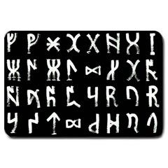 Macromannic Runes Collected Inverted Large Doormat 