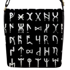 Macromannic Runes Collected Inverted Flap Closure Messenger Bag (s) by WetdryvacsLair