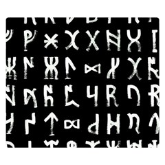 Macromannic Runes Collected Inverted Double Sided Flano Blanket (small)  by WetdryvacsLair