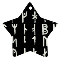 Medieval Runes Collected Inverted Complete Ornament (star) by WetdryvacsLair