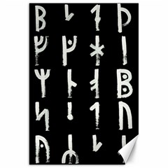 Medieval Runes Collected Inverted Complete Canvas 20  X 30  by WetdryvacsLair