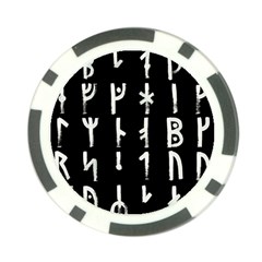 Medieval Runes Collected Inverted Complete Poker Chip Card Guard (10 Pack) by WetdryvacsLair