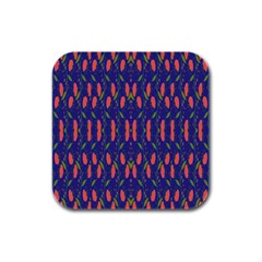 Sunrise Wine Rubber Square Coaster (4 Pack)  by Sparkle