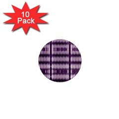 Purple Tigress 1  Mini Magnet (10 Pack) 
