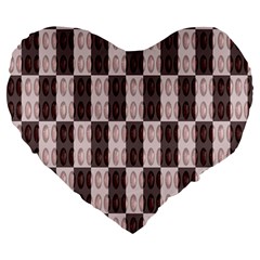 Rosegold Beads Chessboard Large 19  Premium Flano Heart Shape Cushions by Sparkle