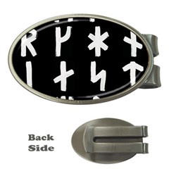 Younger Futhark Rune Set Collected Inverted Money Clips (oval)  by WetdryvacsLair