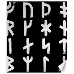 Younger Futhark Rune Set Collected Inverted Canvas 8  X 10  by WetdryvacsLair