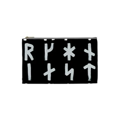 Younger Futhark Rune Set Collected Inverted Cosmetic Bag (small) by WetdryvacsLair