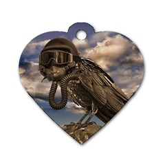 Apocalyptic Future Concept Artwork Dog Tag Heart (two Sides) by dflcprintsclothing