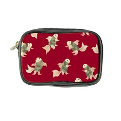 Bright Decorative Seamless  Pattern With  Fairy Fish On The Red Background  Coin Purse by EvgeniiaBychkova