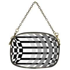 Nine Bar Monochrome Fade Squared Bend Chain Purse (two Sides) by WetdryvacsLair