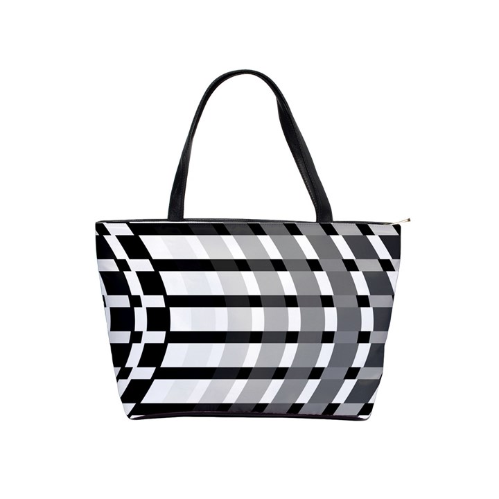 Nine Bar Monochrome Fade Squared Bend Classic Shoulder Handbag