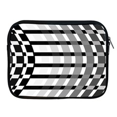 Nine Bar Monochrome Fade Squared Bend Apple Ipad 2/3/4 Zipper Cases by WetdryvacsLair
