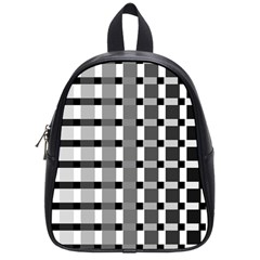 Nine Bar Monochrome Fade Squared Pulled Inverted School Bag (small) by WetdryvacsLair