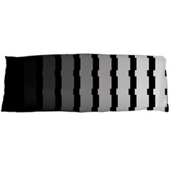 Nine Bar Monochrome Fade Squared Pulled Body Pillow Case (dakimakura) by WetdryvacsLair
