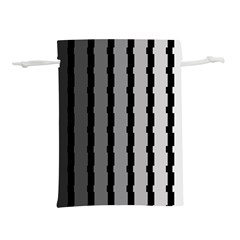 Nine Bar Monochrome Fade Squared Pulled Lightweight Drawstring Pouch (l) by WetdryvacsLair