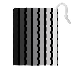 Nine Bar Monochrome Fade Squared Pulled Drawstring Pouch (5xl) by WetdryvacsLair