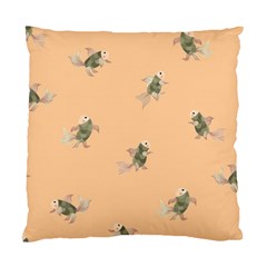 Delicate Decorative Seamless  Pattern With  Fairy Fish On The Peach Background Standard Cushion Case (two Sides) by EvgeniiaBychkova