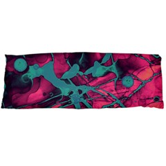 Pink And Turquoise Alcohol Ink Body Pillow Case (dakimakura)