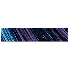 Blue And Purple Stripes Small Flano Scarf