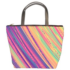 Colorful Stripes Bucket Bag by Dazzleway