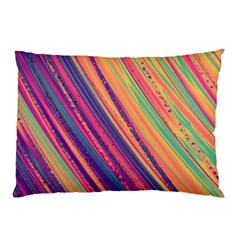 Colorful stripes Pillow Case (Two Sides)