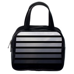 9 Bar Monochrome Fade Classic Handbag (one Side) by WetdryvacsLair