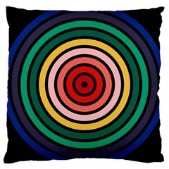 Nine 9 Bar Rainbow Target Large Cushion Case (one Side) by WetdryvacsLair