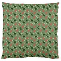 Deer Retro Pattern Standard Flano Cushion Case (two Sides)
