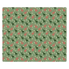 Deer Retro Pattern Double Sided Flano Blanket (small) 