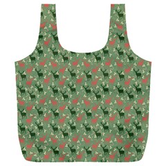 Deer Retro Pattern Full Print Recycle Bag (xxxl)