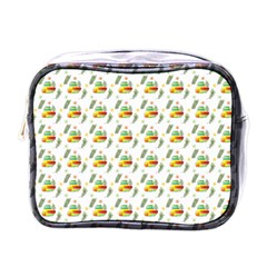 Background Cactus Mini Toiletries Bag (One Side)