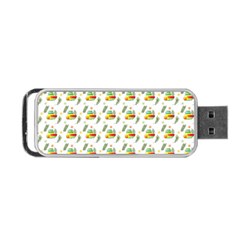 Background Cactus Portable USB Flash (One Side)