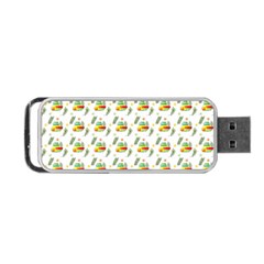 Background Cactus Portable Usb Flash (two Sides)