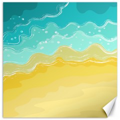 Abstract Background Beach Coast Canvas 16  X 16 
