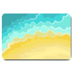 Abstract Background Beach Coast Large Doormat  by Alisyart