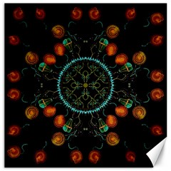 Mandala - 0006 - Floating Free Canvas 20  X 20  by WetdryvacsLair