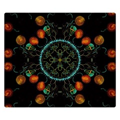 Mandala - 0006 - Floating Free Double Sided Flano Blanket (small)  by WetdryvacsLair