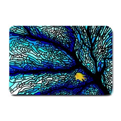 Sea-fans-diving-coral-stained-glass Small Doormat 