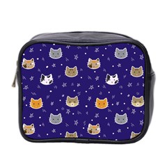 Multi Cats Mini Toiletries Bag (Two Sides)