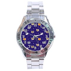 Multi Cats Stainless Steel Analogue Watch