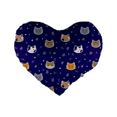 Multi Cats Standard 16  Premium Heart Shape Cushions