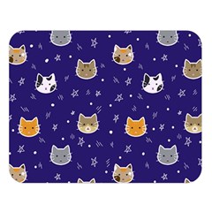 Multi Cats Double Sided Flano Blanket (Large) 