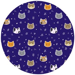 Multi Cats Wooden Puzzle Round by CleverGoods