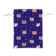 Multi Kitty Lightweight Drawstring Pouch (M)