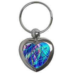 Title Wave, Blue, Crashing, Wave, Natuere, Abstact, File Img 20201219 024243 200 Key Chain (heart) by ScottFreeArt