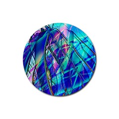 Title Wave, Blue, Crashing, Wave, Natuere, Abstact, File Img 20201219 024243 200 Rubber Round Coaster (4 Pack)  by ScottFreeArt